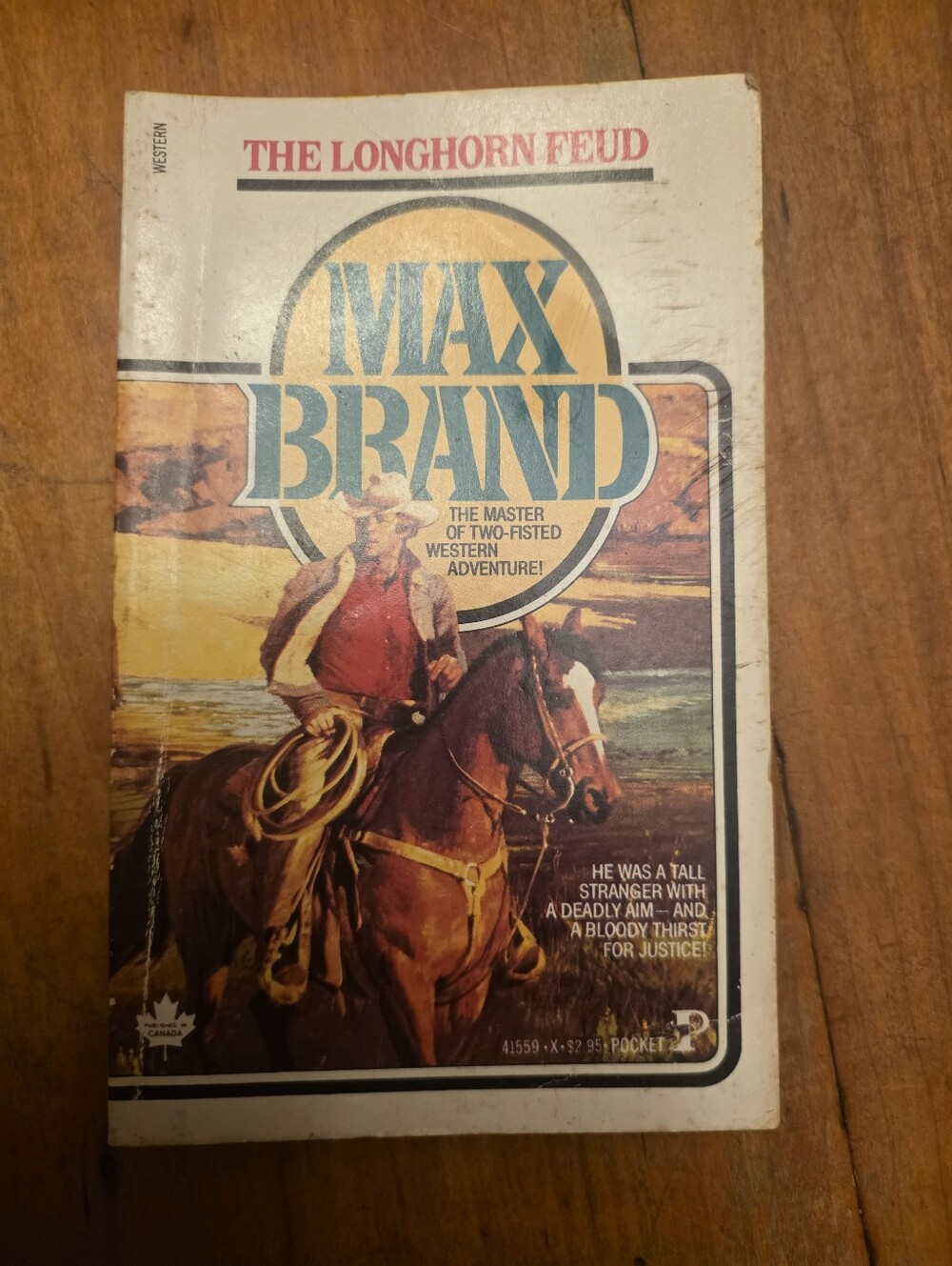 The Longhorn Feud Max Brand 1985 Western paperback
